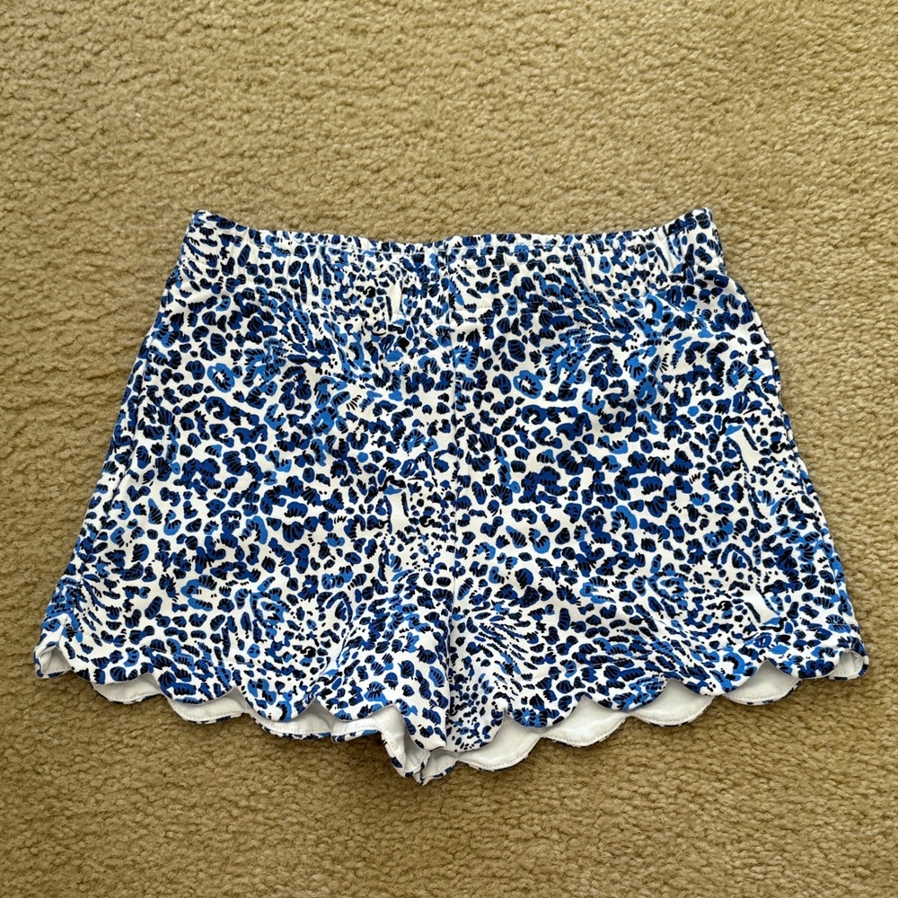 Lilly Pulitzer High Waist Blue Patterned Shorts